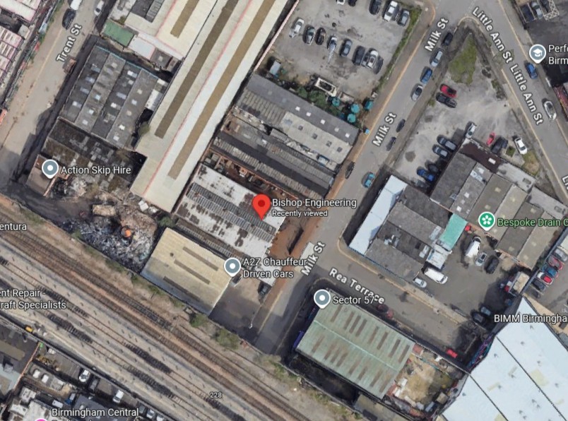 Map showing Bishop Engineering location
